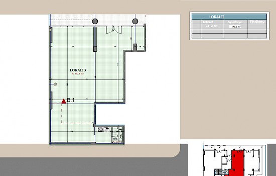 Lokali A3 - 145m2