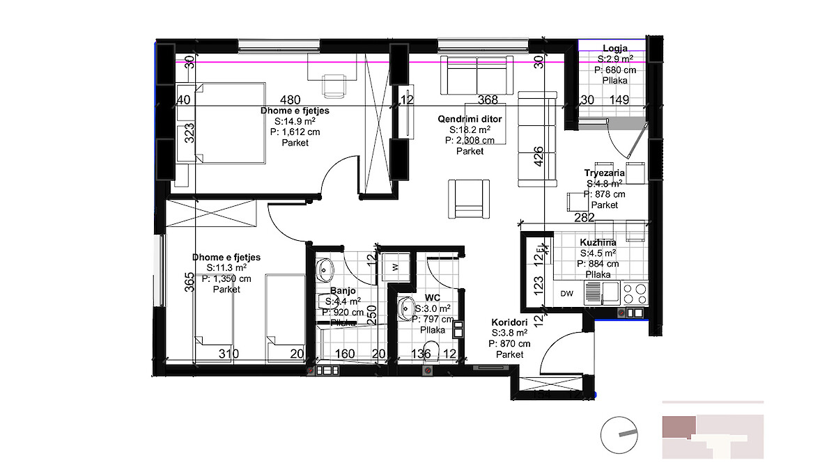 Apartment 78.7