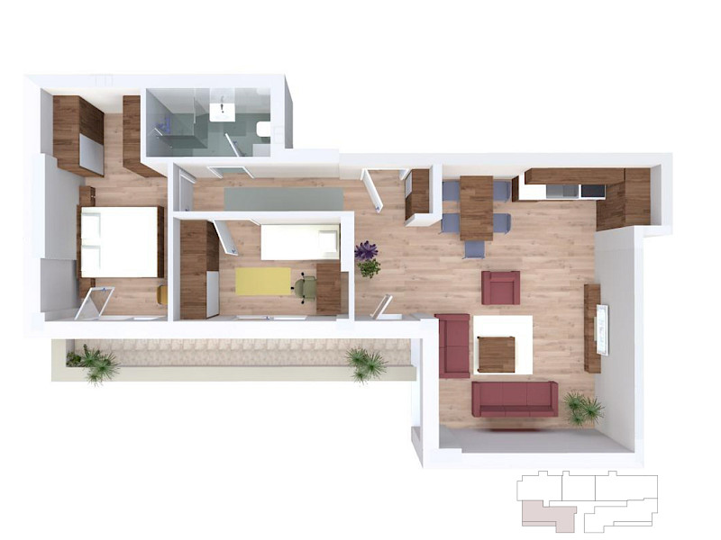 Apartment 75.8