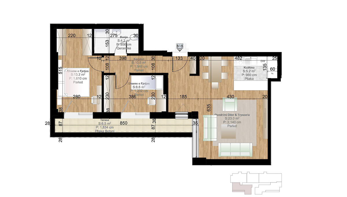 Apartment 75.8