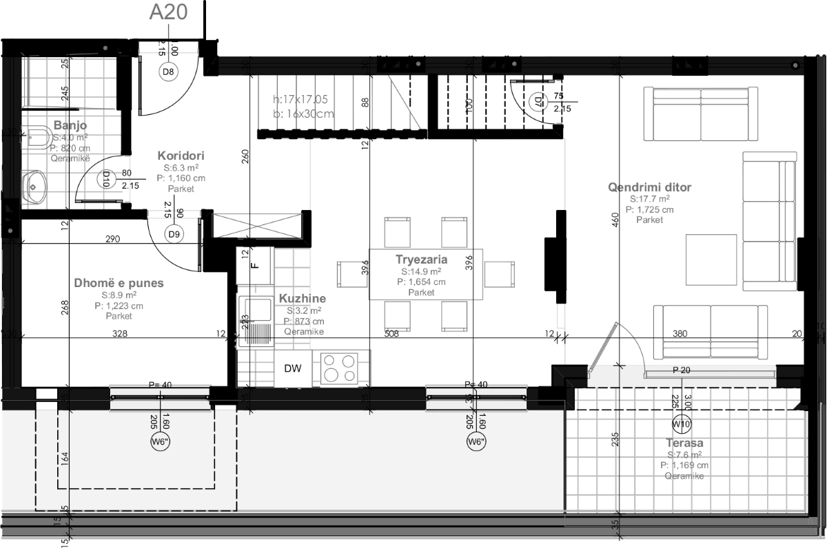 Apartment duplex 150.3