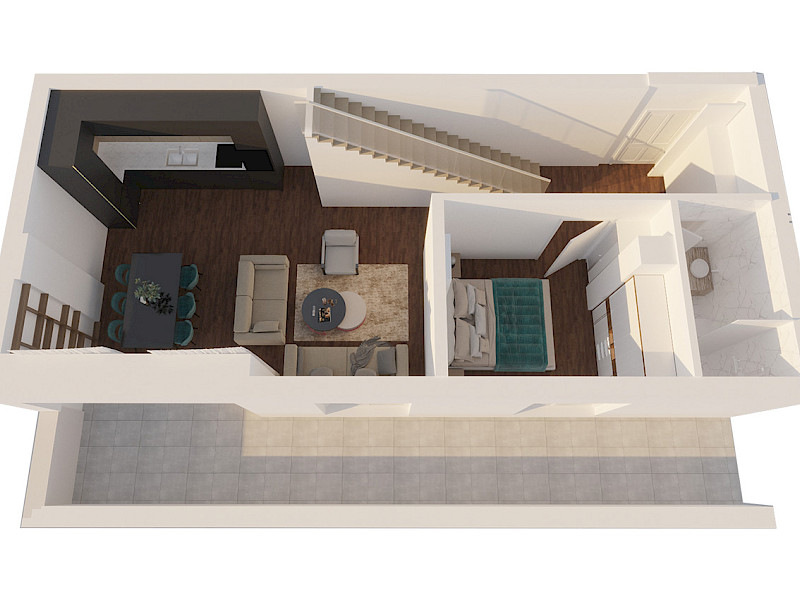 Apartment duplex 157.7