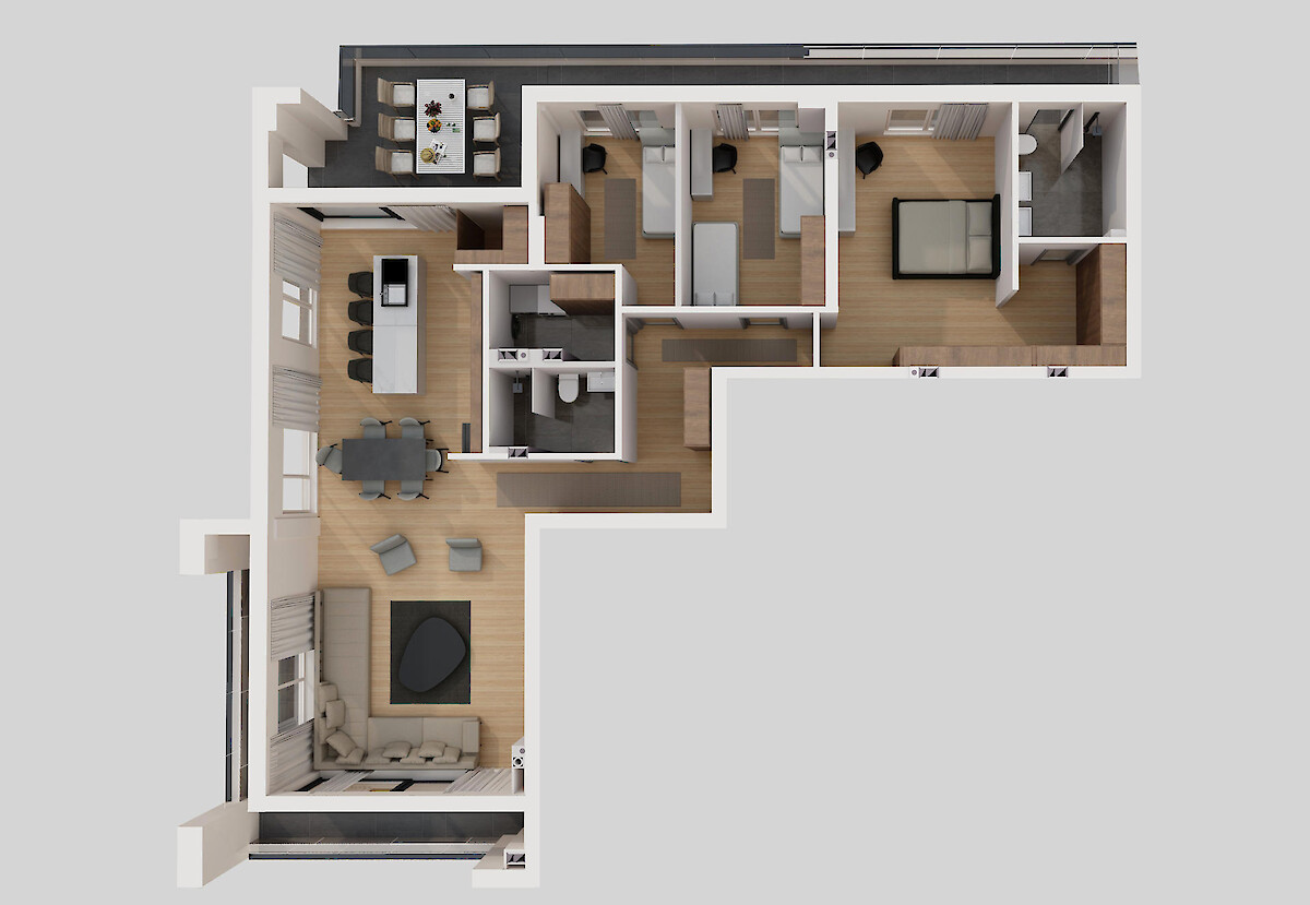 Banesa penthouse 206.4